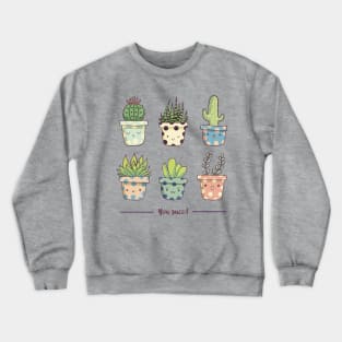 Cute succulents Crewneck Sweatshirt